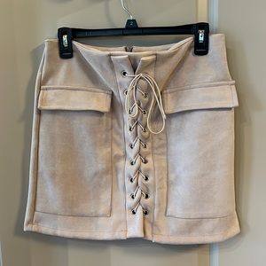 Tobi Lace Up Skirt